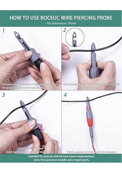 TP81 Yalıtım Piercing Clip Seti, Muz Fiş Bağlantıları, Tel Delici Prob Yalıtım Piercing Clip Seti 4mm (Yurt Dışından) fiyatları