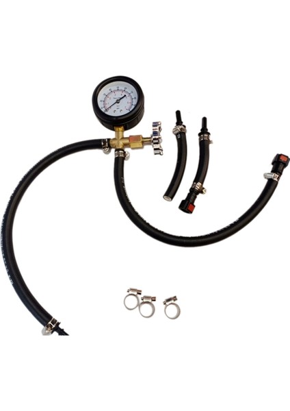 0-100PSI Hızlı Bağlı Yakıt Enjeksiyon Pompası Basınç Test Cihazı Valf ile Benzin Basınç Göstergesi Ölçer Metre Test Cihazı (Yurt Dışından)