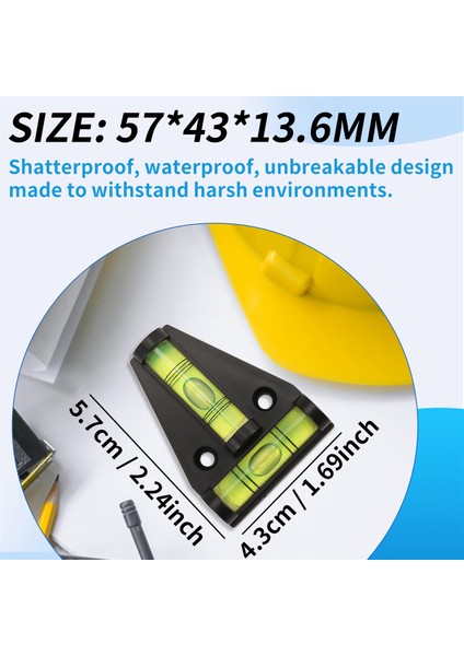 6 Paket Rv T Seviyesi, 2 Yönlü T-Tipi Çapraz Kontrol Kabarcık Seviyesi Karavan Rv Camper Römork Karavan Makineleri Teknesi (Yurt Dışından) fırsatları