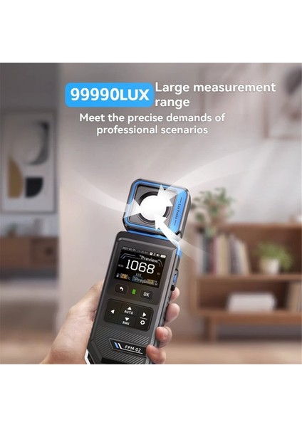 Fpm-02 Mini Işık Metre Dijital Profesyonel Lüksometre 99990LUX Illuminometre Fotometre Işık Lux Metre (Yurt Dışından) fiyatları