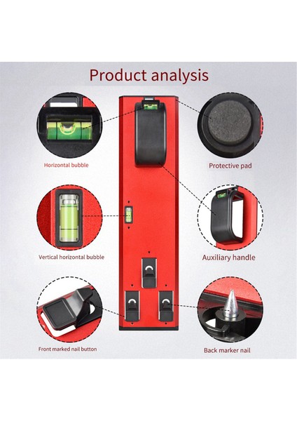 Çok Fonksiyonlu Poster Evrensel Seviye Denge Cetvel Kurulum Enstrümanı Çok Boyutlu Poster Çivileri (Yurt Dışından) modelleri