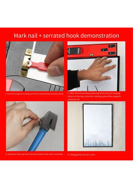 Çok Fonksiyonlu Poster Evrensel Seviye Denge Cetvel Kurulum Enstrümanı Çok Boyutlu Poster Çivileri (Yurt Dışından) fırsatları