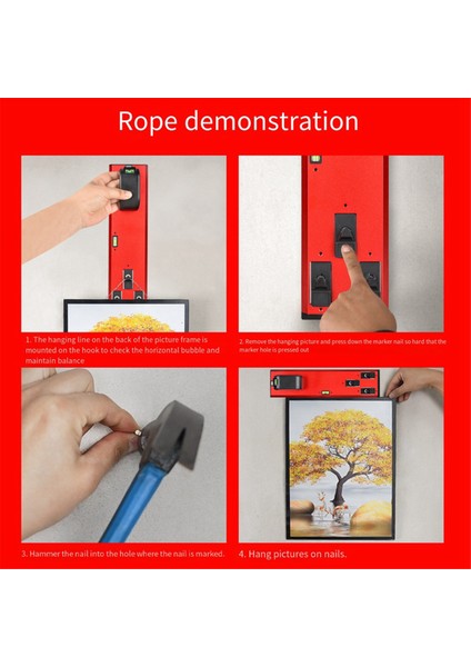 Çok Fonksiyonlu Poster Evrensel Seviye Denge Cetvel Kurulum Enstrümanı Çok Boyutlu Poster Çivileri (Yurt Dışından) indirimleri