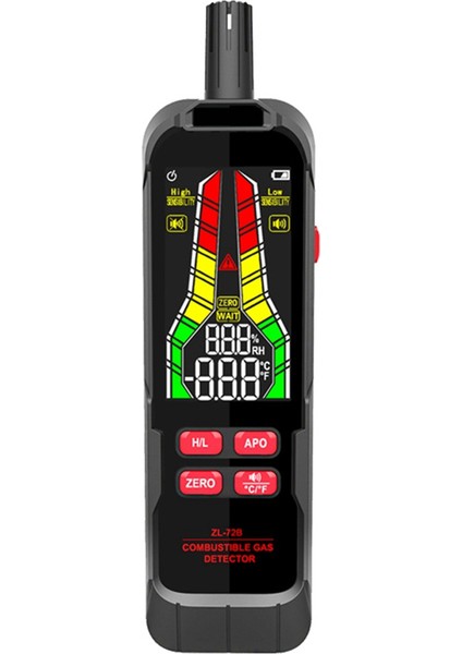 Elde Taşınabilir Gazlar Sızıntı Dedektörü Doğal Gazlar Sızıntı Konsantrasyon Analizör Ölçer Ses Işığı ZL72B Şarj (Yurt Dışından) fırsatları