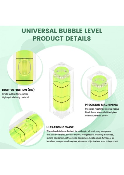 4pcs 10X10X29MM Evrensel Kare Kabarcık Ruh Seviyesi Tripod Ölçüm Kamerası (Yurt Dışından) fırsatları