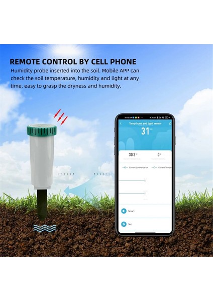 Zigbee Smart 4 Arada 1 Toprak Test Cihazı Güneş Işığı/sıcaklık/nem Ölçer Dünya Nem Sensörü Bahçecilik Için Uzaktan Kumanda Monitörü (Yurt Dışından) modelleri