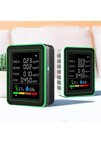 Toplam Akıllı Wifi Hava Kalitesi Sensörü Koruma Çok Fişli Koruyucu Co2/tvoc/hcho/pm2.5/sıcaklık/nem Beyaz (Yurt Dışından) fırsatları