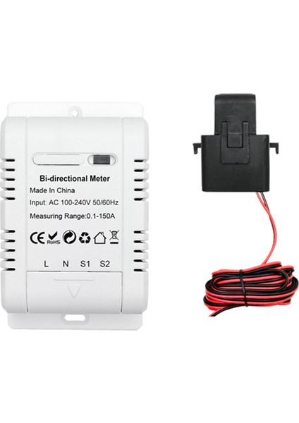 Tuya Wifi Akıllı Çift Yönlü Tek Fazlı Enerji Ölçer Güneş Sistemi Güç Üretim Tüketimi Izleme Ölçer (Yurt Dışından)
