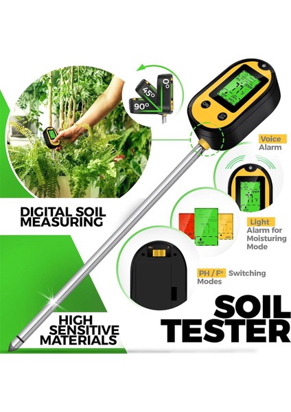 5-1 Arada Toprak Nem Ölçer, Çevre Aydınlatması/güneş Işığı Yoğunluğu, Toprak Sıcaklığı Değeri, Toprak Nem Içeriği (Yurt Dışından) fırsatları