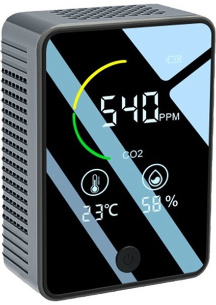 3&#39;ü Taşınabilir Karbondioksit Dedektörü Hava Kalitesi Dedektörü, Sıcaklık ve Nem Monitörü ile Evler, Araba Için (Yurt Dışından)