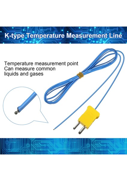 10PCS 2m K-Tipi Sıcaklık Sensörü Konektör Probu Sensörü Sıcaklık Sensörleri Termokupl Sensörü ve Metre Için Ölçüm (Yurt Dışından) fiyatları