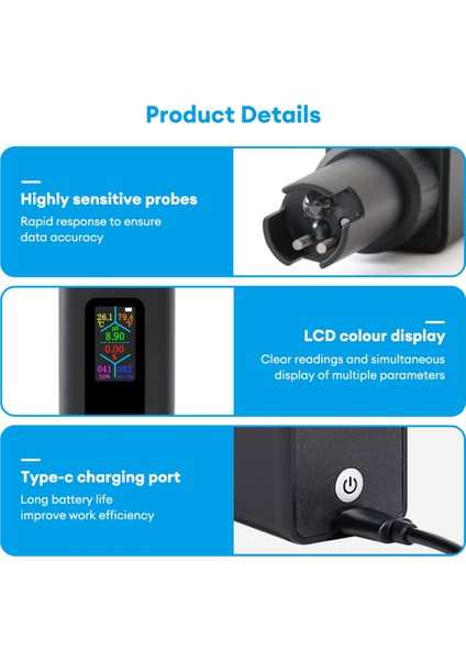 5&#39;i 1 Tuzluluk Metre Ph Su Kalitesi Test Cihazı Dijital Ec Tds Temp Monitör Akvaryum Hidroponik Havuzu Için Şarj Edilebilir Test (Yurt Dışından) fiyatları