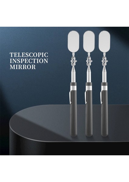 3 Adet Teleskopu Denetim Aynası, Aracın Durumunu Kontrol Etmek Için Ayna Denetim Aracı Gözlemleyin (Oval) (Yurt Dışından) indirimleri