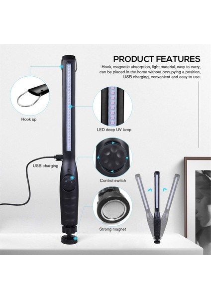 Uv Işık Sanitizatörü, Uv Sanitizer Lamba Taşınabilir Seyahat Uv Işık Dezenflek Değnek (Yurt Dışından) fiyatları
