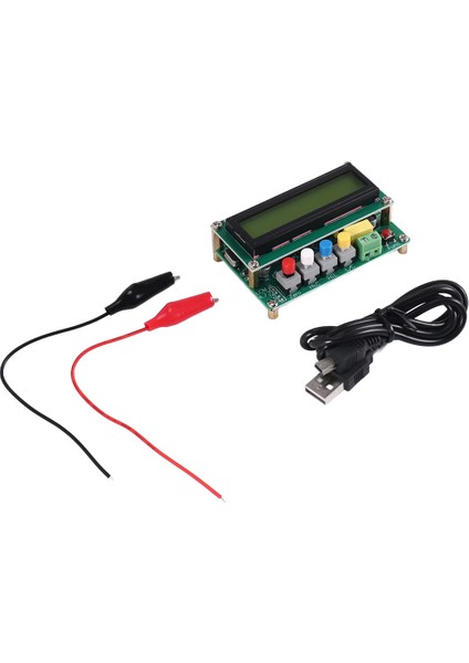 LC100-A Dijital LCD Yüksek Hassas Indüksiyon Kapasitans L/c Metre Kondansatör Test Frekansı 1PF-100MF 1U-100H LC100-A + Test Klibi (Yurt Dışından)