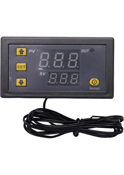 W3230 Prob Line 20A Dijital Sıcaklık Kontrol LED Ekran Termostat Isı/soğutma Kontrol Aleti, AC110-220V 1500W (Yurt Dışından)