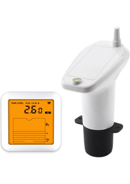 Sıcaklık Sensörü, Zaman Ekranı ve Alarm Su Tankı Seviye Ölçer ile Ultrasonik Su Deposu Sıvı Derinlik Seviyesi Ölçer (Yurt Dışından)
