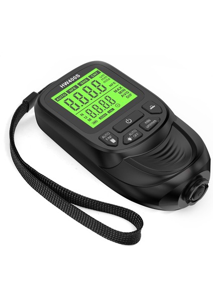 Dijital Araba Boya Kalınlığı Göstergesi HW400S Kaplama Kalınlık Metre Otomotiv Kaplama Ölçüm Cihazı Siyah (Yurt Dışından)