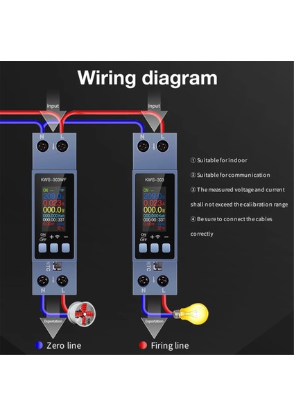 KWS-303WF Güç Ölçer Akıllı Anahtar Enerji Ölçer Uygulama Kontrolü 85-290V // 40A Voltaj ve Mevcut Sayaç Elektrik Ölçer (Yurt Dışından) indirimleri