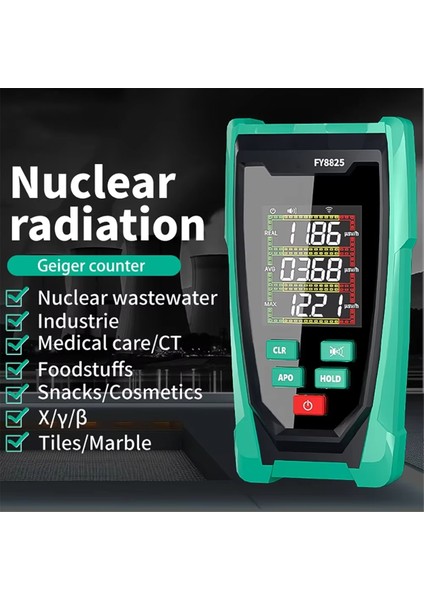 Geiger Sayacı Çok Fonksiyonlu Radyasyon Dedektörü X/y/β Işınları Için Nükleer Monitör Taşınabilir Radyoaktivite Test Cihazı (Yurt Dışından) fiyatları