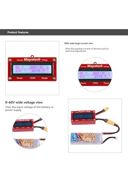 Mayatech 150A Power Analyzer Rc Fpv Drone Için Yüksek Hassasiyetli Güç Akımı Güç Ölçer (Yurt Dışından) indirimleri