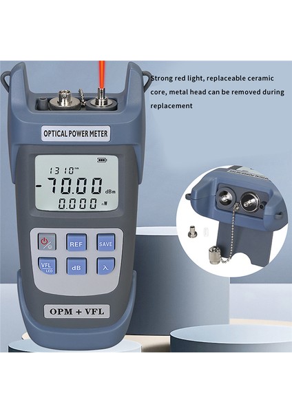Comptyco Aua -G710B Optik Güç Ölçer (Opm -70 -+10DBM) Görsel Arıza Bulucu Optik Fiber Test Cihazı 10KM Vfl 10MW (Yurt Dışından)