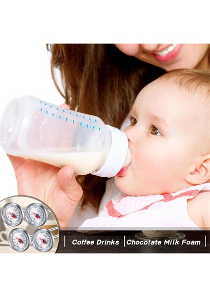 6 Pcs Paslanmaz Çelik Mutfak Termometresi 5 Inç Uzunluğunda 1 Inç Krop Termometresi Sütü Kökalama Gıda Termometresi (Yurt Dışından) fırsatları