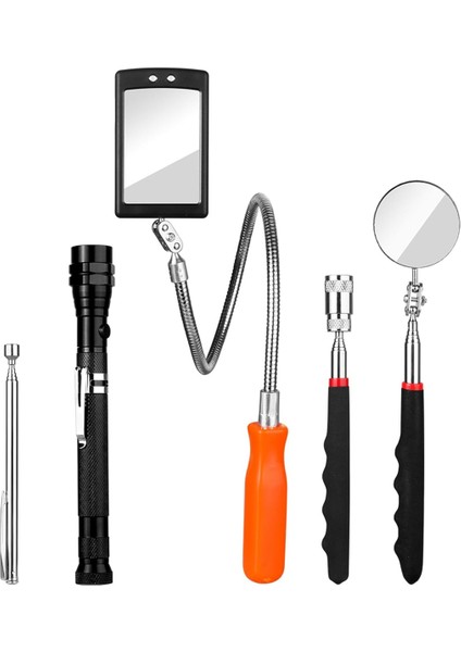 Teleskoping Manyetik Pikap Aracı Seti, Mekanik Denetimi ile Mıknatıs El Feneri 360 Mekanik Kontrolü Için Döner (Yurt Dışından)