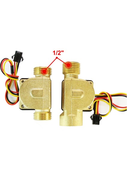 1/2in Su Akış Sensörü Pirinç 1.75MPA Salon Sensörü Türbin Darbesi Akış Primi DC5-18V Su Isıtıcı Harici Diş Için Kullanılır (Yurt Dışından) modelleri
