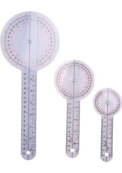 3 Parçalı Gonyometre 6/8/12 Inç Mesleki Terapi Pregractor Aracı Ölçüm Açısı Hükümdarını 360 Derece Evrensel (Yurt Dışından) fiyatları