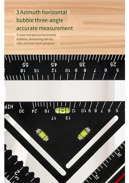 45 ve 90 Derece Düzeni Için Ahşap Işleme, Işaretleme Cetveli, Çok Fonksiyonlu Katlanabilir Ölçüm Aracı Için Üçgen Cetvel (Yurt Dışından) fiyatları