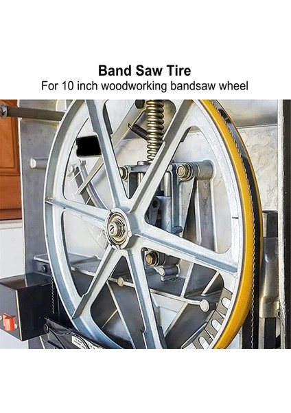 2 Adet Bant Testeresi Lastikleri Kaymaz Gürültü Azaltma Kauçuk Lastik 10 Inç Ahşap Bandı Testere Tekerleği Aleti (Yurt Dışından) indirimleri