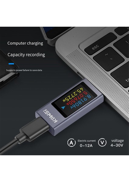 Kowsi Power Metre Type-C Test Cihazı Çok Fonksiyonlu Dijital Ekran Dc Voltaj Ampermen Güç Ölçer Dedektörü Elektrikçi Aracı Için (Yurt Dışından) fiyatları