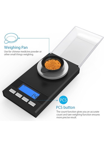 50G/0.001G Miligram Ölçeği, Miligram Hassasiyet Ölçeği, Mg, Cep Ölçeği, LCD Ekranlı Laboratuvar Ölçeği, Harf Ölçeği (Yurt Dışından) modelleri