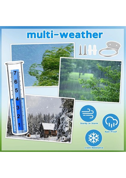 Bahçe Yağmur Göstergesi Doğru Yağmur Ölçümü Aracı Hava Durumu Yağış Göstergesi Çit Avlusu Veranda Çim Çiftlik Güvertesi Açık Havada (Yurt Dışından) modelleri