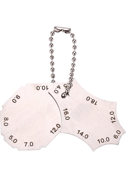 2pcs Kaynak Göstergesi Tuş Anahtarı Kaynak Yüzey Memur Muayene Tedbir Araçları Cep Fillet Kaynak Gösterge Ölçü Tedbir (Yurt Dışından)