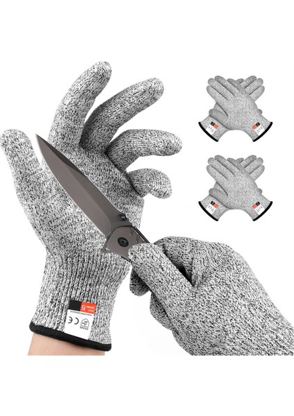 5 Çift Genel Model Kesme Dayanıklı Eldivenler Seviye 5 Koruması, Kesme Geçirmez Eldivenler, Makine Yıkanabilir, Koruyucu Eller (Yurt Dışından) indirimleri