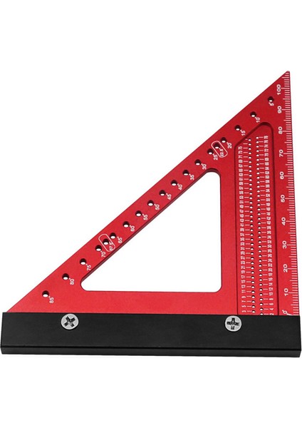 Alüminyum Alaşım Ahşap Işleme Üçgen Cetvel Marangoz Kare Delik Konumlandırma Ölçüm Cetveli Ağaç Işleme Araçları (Yurt Dışından)