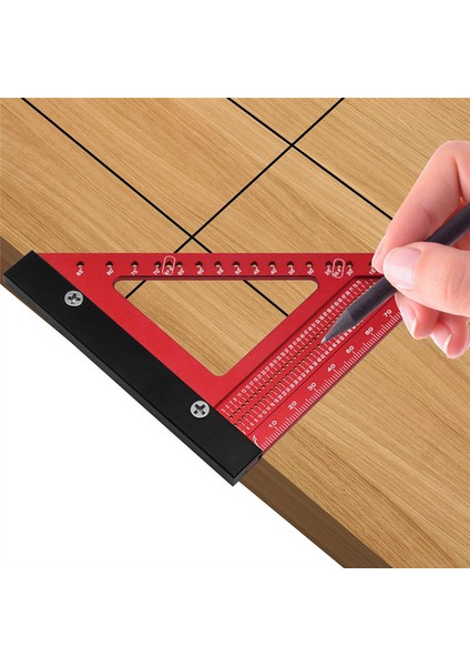 Alüminyum Alaşım Ahşap Işleme Üçgen Cetvel Marangoz Kare Delik Konumlandırma Ölçüm Cetveli Ağaç Işleme Araçları (Yurt Dışından) indirimleri