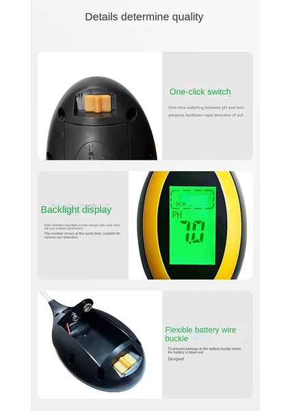 4 Aradan 1 Toprak Ph Metre Nem/sıcaklık/toprak Ph Test Cihazı Güneş Işığı Yoğunluk Ölçer Bahçecilik Bitkileri Backli ile Tarım (Yurt Dışından) fiyatları