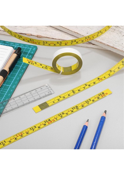 2 Rulo Kendi Kendinden Yapışkan Ölçüm Bant Metrik Bant Memperi Peel ve Stick Cetvel Bantlar Ahşap Işleme Çizim Tablo Testere (Yurt Dışından) fiyatları