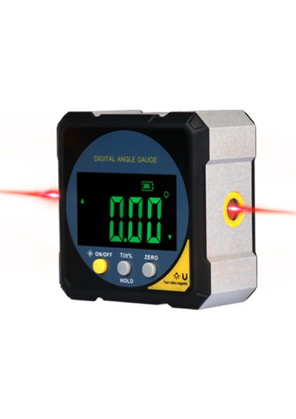 Dijital Lazer Protraktör Inklinometre Lazer Inklinometre Seviye Açısı Bulucu Goniyometre Mıknatıs Yatma Tilt Ölçüm Aracı (Yurt Dışından)