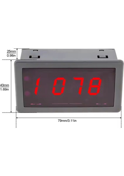 Rpm Hız Ölçer 4 Dijital LED Ekran Taşometresi Motor Yüksek Hassasiyeti Salon Yakınlık Anahtarı Sensörü (Yurt Dışından) fiyatları