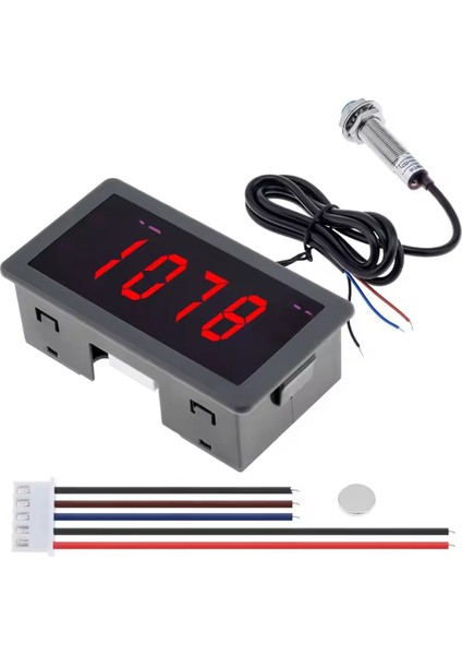 Rpm Hız Ölçer 4 Dijital LED Ekran Taşometresi Motor Yüksek Hassasiyeti Salon Yakınlık Anahtarı Sensörü (Yurt Dışından) modelleri