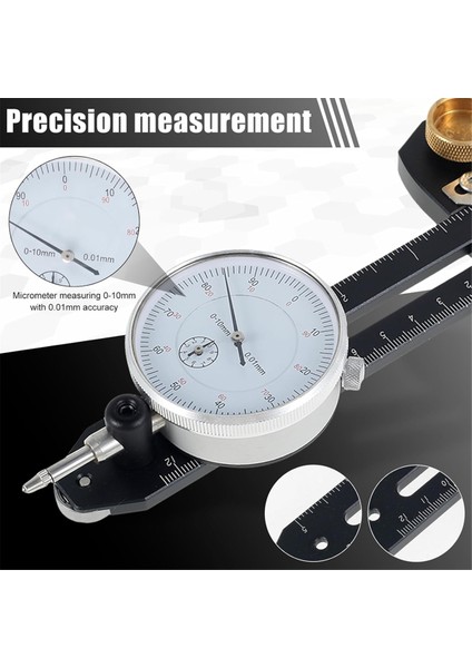 Testere Hizalama Göstergesi, Tablo Testere Kadran Göstergesi 0.01 mm Ayarlanabilir Tablo Tablo Testere Için Testere Hizalama Göstergesi Kalibratör (Yurt Dışından) fırsatları