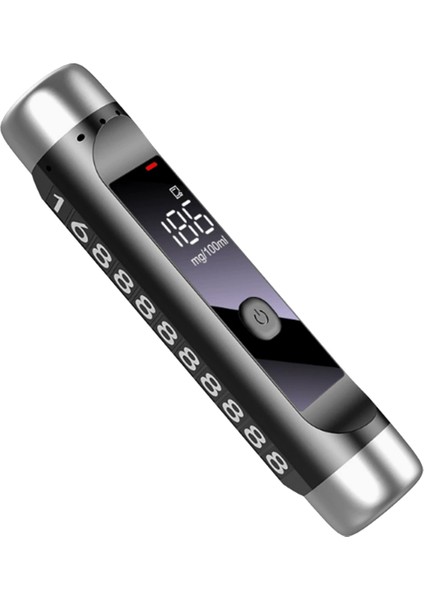 Taşınabilir Alkol Test Cihazı LCD Ekran Sarhoş Sürüş Testi Breastyzer Alkol Dedektörü Geçici Park Numarası Plakası (Yurt Dışından)