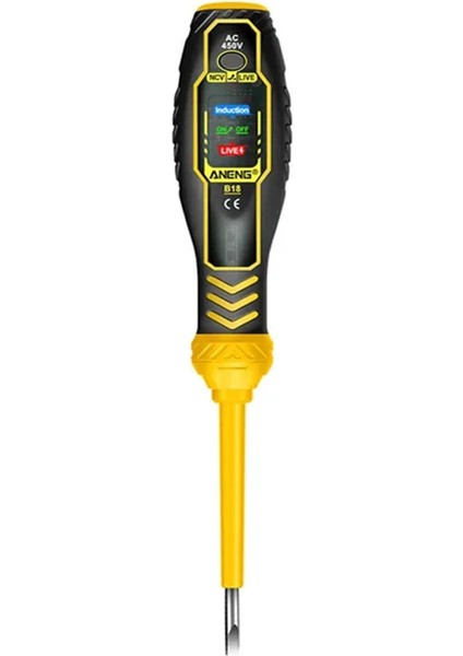 Aneng B18 Çok Fonksiyonlu Profesyonel Elektrikçi Colorlight Voltaj Ekran Tel Kesme Noktası Algılama Akıllı Tornavida Aracı, C (Yurt Dışından)