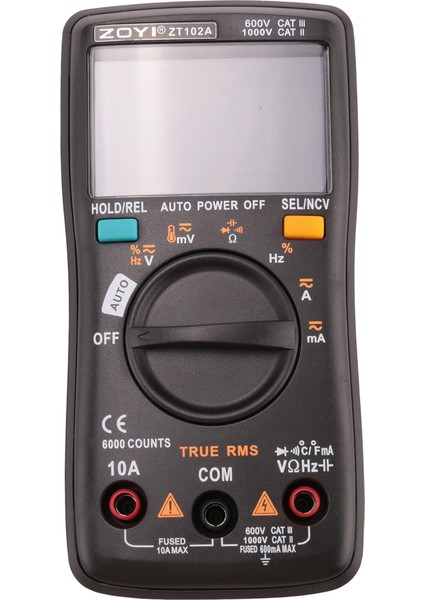 Zoyı ZT102A Dijital Multimetre 6000 Sayıs Otomatik 113D Geri Işık Ac/dc Voltmetre Transistör Test Cihazı Frekans Diyot Sıcaklığı (Yurt Dışından) indirimleri