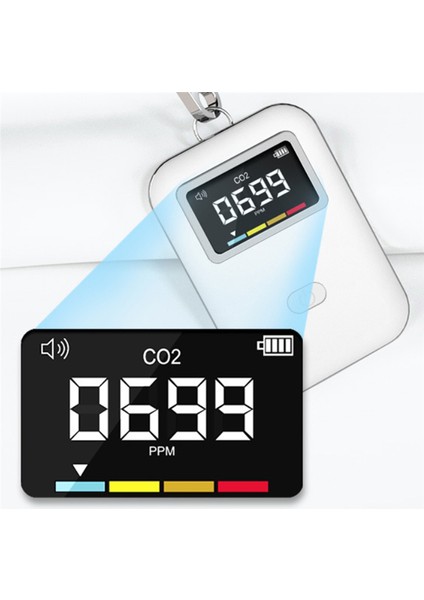 Mini Co2 Dedektörü, Hava Kalitesi Monitörü, Seyahat Evi Iç Mekan Için Kızılötesi Co2 Monitörü, Her Yerde Kullanabilirsiniz (Yurt Dışından) fiyatları