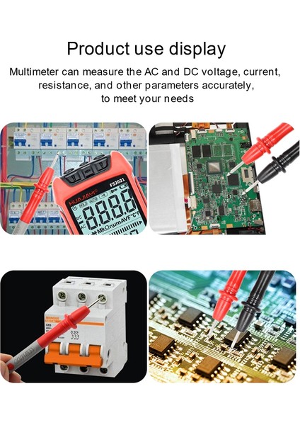 Huajiayi Otomatik Aralık Dijital Multimetre 9999 Trms Ac Dc Voltmetre Ncv Direnç Kapasitans Temp Transistör Test Cihazı (Yurt Dışından) fiyatları